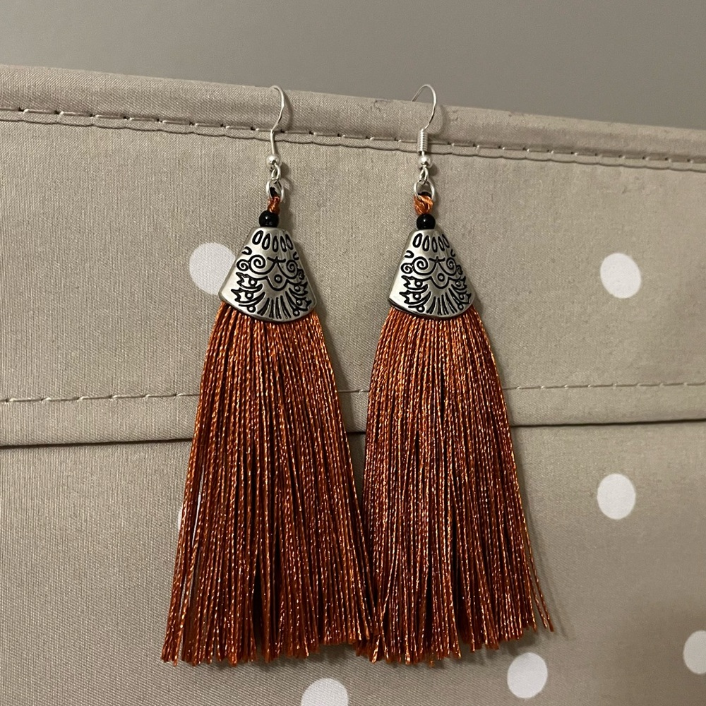 Tassel Earrings. Hand Assembled.